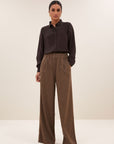 Benji tweed pants, Latte