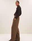 Benji tweed pants, Latte