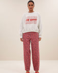 Bodil nights sweater, Light grey melee