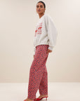 Bodil nights sweater, Light grey melee