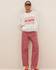 Bodil nights sweater, Light grey melee