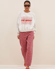 Bodil nights sweater, Light grey melee
