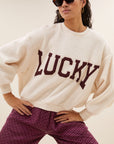 Bibi patchwork sweater, Oyster melee