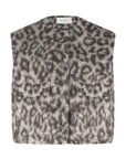 Maggie sleeveless leo jacket, Leopard print