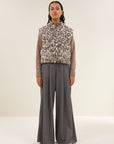 Maggie sleeveless leo jacket, Leopard print