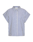 Pixie blue stripe blouse, Dark blue stripe