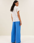 Karly flower blouse, off white