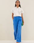 Karly flower blouse, off white