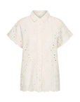 Karly flower blouse, off white