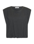 Nilou jersey top, Jet black
