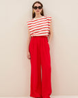 Benji satin stripe pants, Lollipop