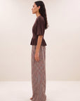Diva sparkle top, Burgundy crush