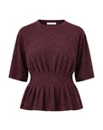 Diva sparkle top, Burgundy crush