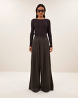 Basic ls rib top, Deep stripe