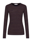 Basic ls rib top, Deep stripe