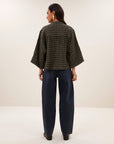 Jess blouse, Olive check