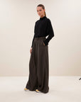 Ien viscose blouse, Jet black