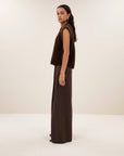 Lodi metallic pants, Bronze