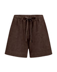 Lio linen shorts, Espresso