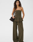 GZstacy pleat corsage, Slate Black Melange