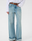 GZsara HW wide jeans, Washed blue, 32