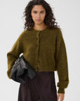 GZdebbie short cardigan, Plantation Melange