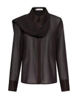 GZlynne scarf shirt, Ganache
