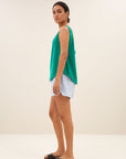 Kid slub singlet, Green lake