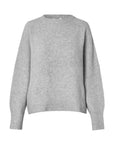 Gillian Shyla Knit, Light Grey Melange