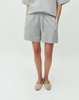Jaxi-M Short, Light Grey Melange
