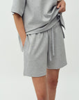 Jaxi-M Short, Light Grey Melange