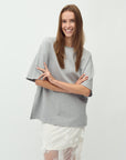 Emrylis-M Top, Light Grey Melange
