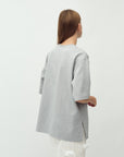 Emrylis-M Top, Light Grey Melange