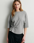 Missouri Tee, Mid Grey Melange
