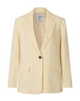 Lino New Fit Blazer, Alabaster Gleam