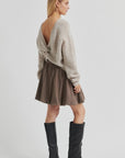 Flare Knit, Light Beige Melange