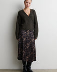Gabby Wrap Knit, Black Olive