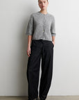 Dera Denim Cargo Trousers, Black