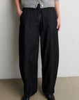 Dera Denim Cargo Trousers, Black