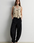 Blink Barrel Trousers, Black