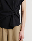 Arkai Drape Top, Black