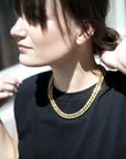 Vergulde ketting grove schakel XL