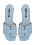 Holly Flat Sandal Celeste Sky Blue