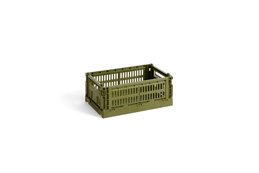 Krat - Colour Crate Small, Olijfgroen