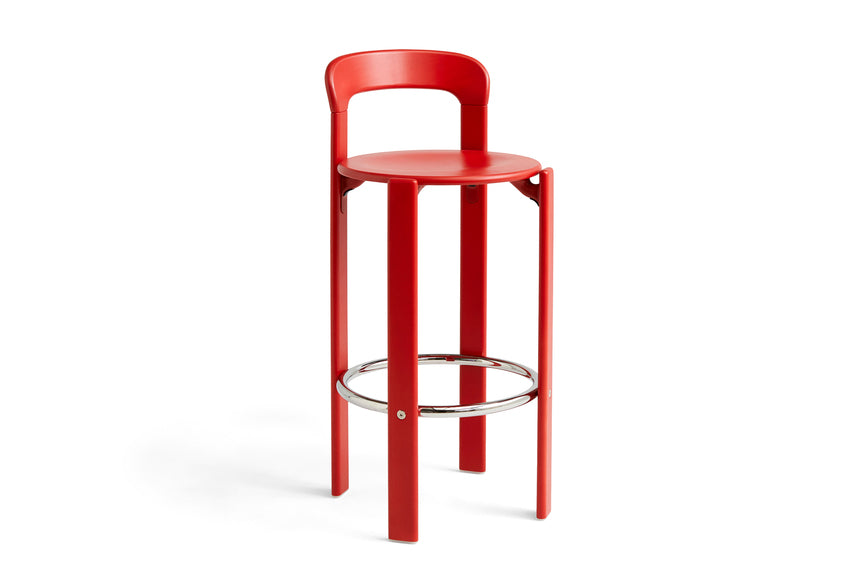 Rey Bar Stool, barkruk, Scartelt Red, H75