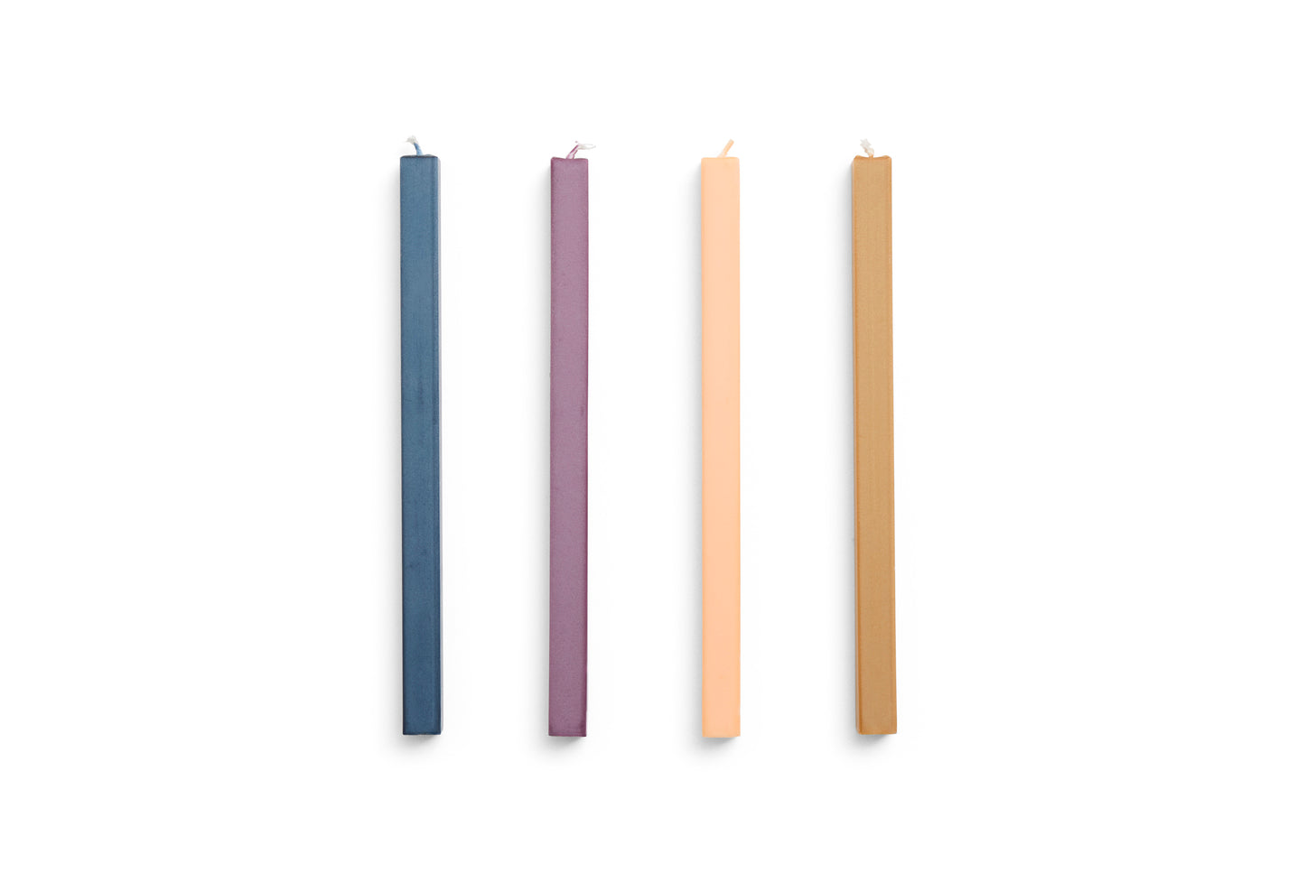 Square Kaarsen set van 4 Dark