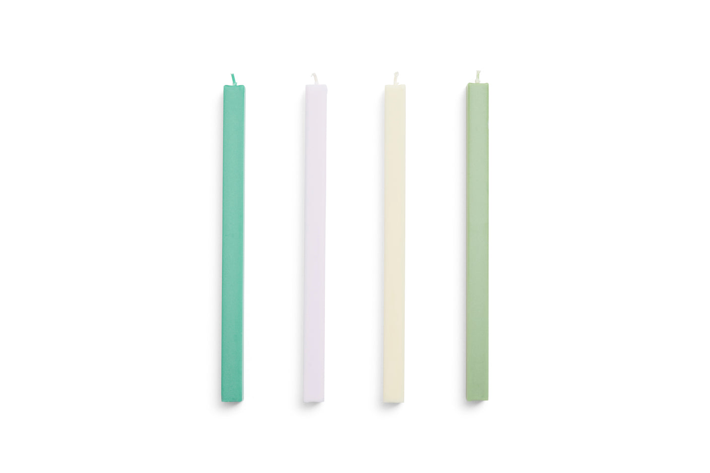 Square Kaarsen set van 4 Pastel