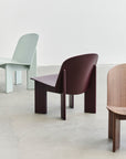 Chisel Lounge Chair Walnut Sheepskin
