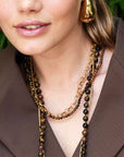 Armband met XL opengewerkte bedel / multicolori