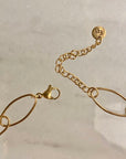 Korte ketting met grote ovale schakel
